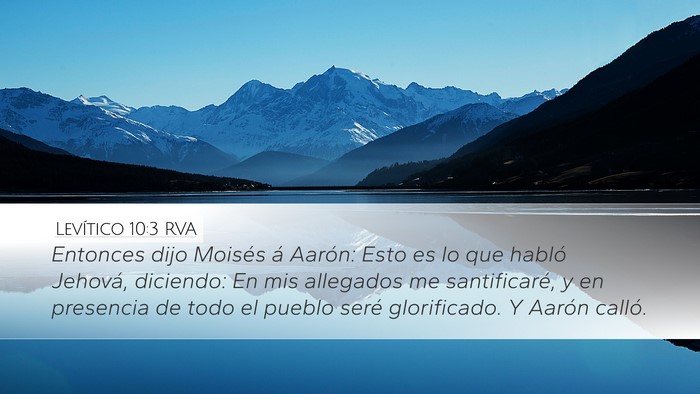Levítico 10:3 RVA Bible Verse Image