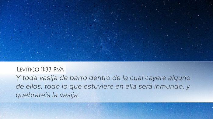 Levítico 11:33 RVA Bible Verse Image