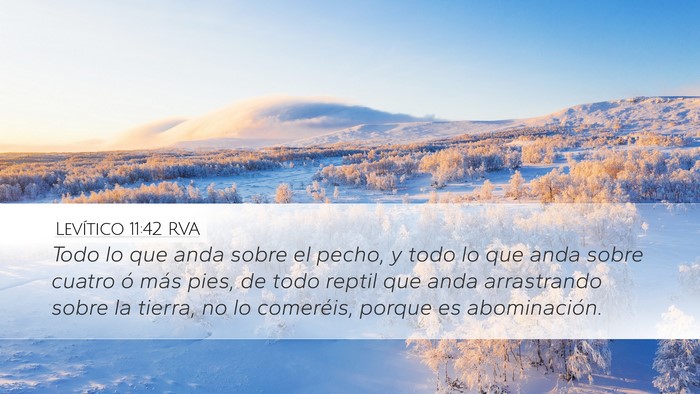 Levítico 11:42 RVA Bible Verse Image