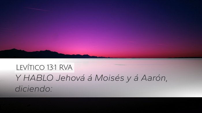 Levítico 13:1 RVA Bible Verse Image