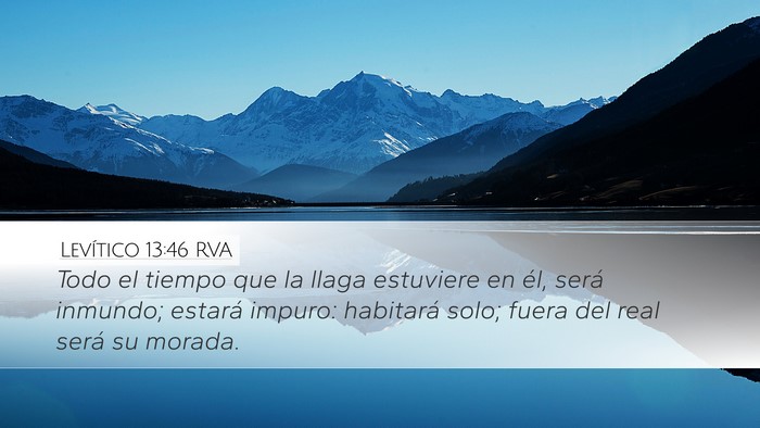 Levítico 13:46 RVA Bible Verse Image