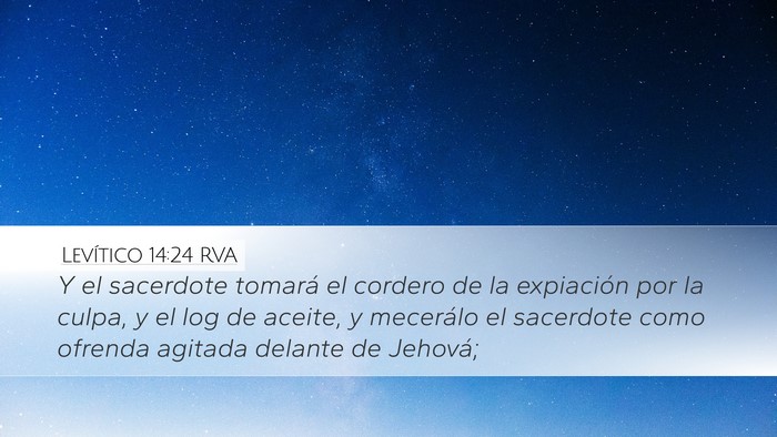 Levítico 14:24 RVA Bible Verse Image