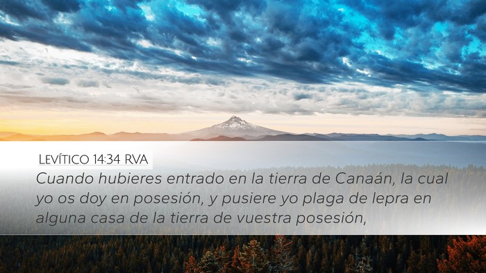Levítico 14:34 RVA Bible Verse Image