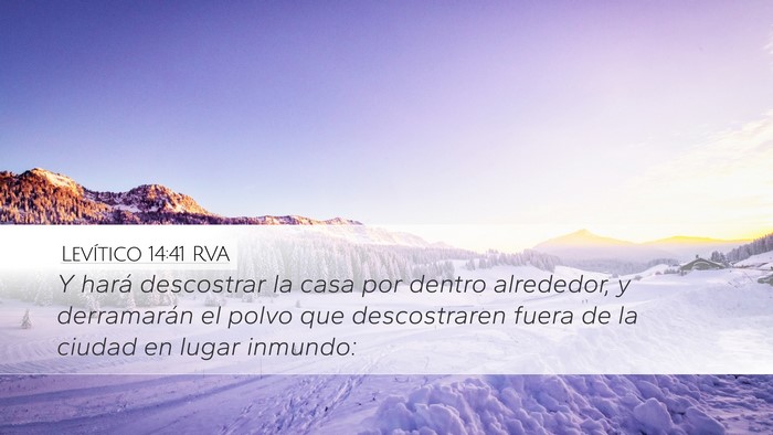 Levítico 14:41 RVA Bible Verse Image