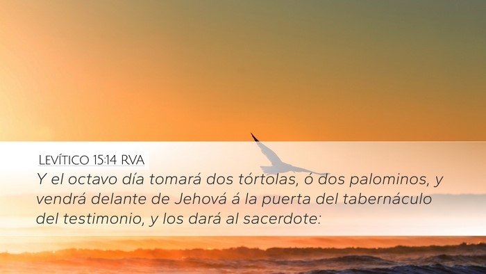 Levítico 15:14 RVA Bible Verse Image