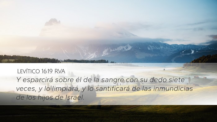 Levítico 16:19 RVA Bible Verse Image