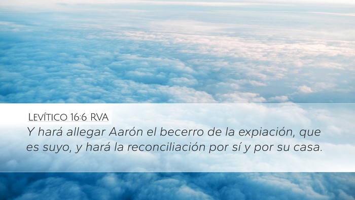 Levítico 16:6 RVA Bible Verse Image
