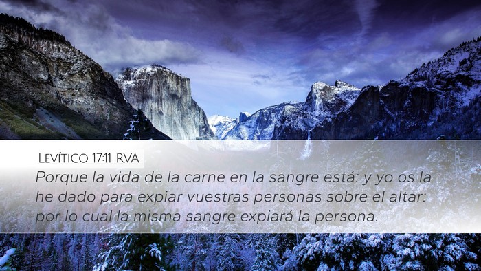 Levítico 17:11 RVA Bible Verse Image