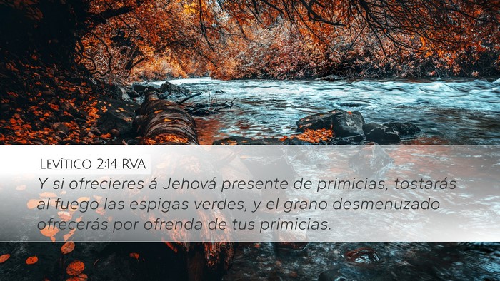 Levítico 2:14 RVA Bible Verse Image