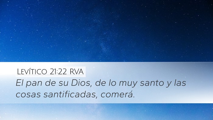 Levítico 21:22 RVA Bible Verse Image