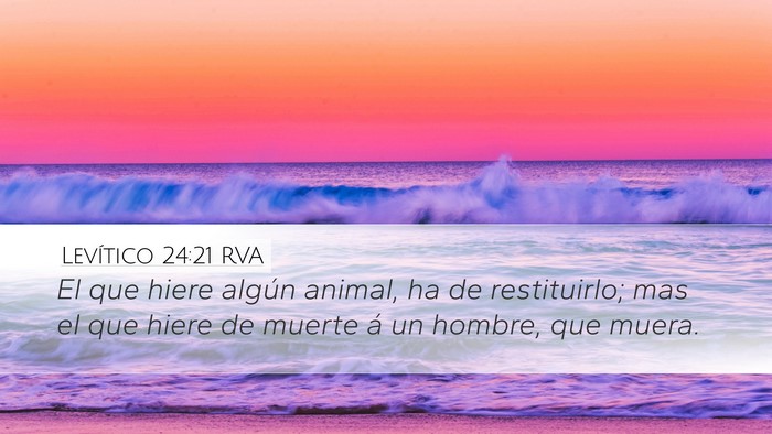 Levítico 24:21 RVA Bible Verse Image