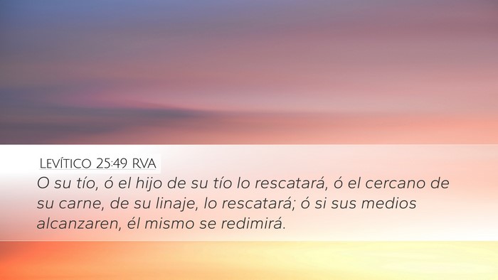 Levítico 25:49 RVA Bible Verse Image