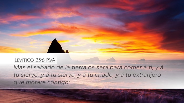 Levítico 25:6 RVA Bible Verse Image