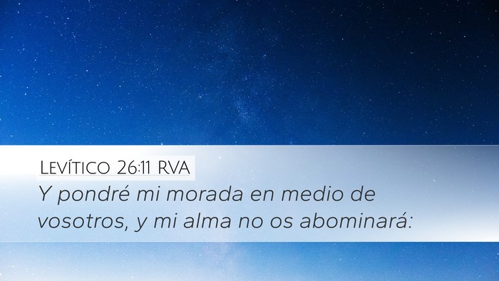 Levítico 26:11 RVA Bible Verse Image