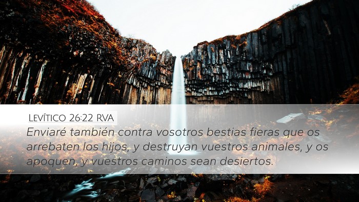 Levítico 26:22 RVA Bible Verse Image
