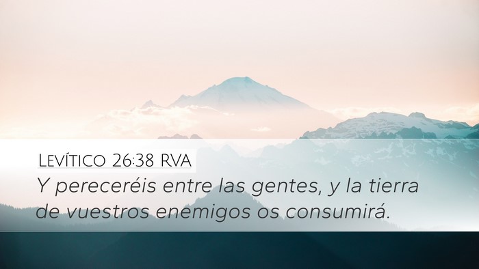 Levítico 26:38 RVA Bible Verse Image