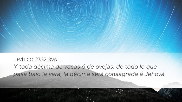Levítico 27:32 RVA Bible Verse Image