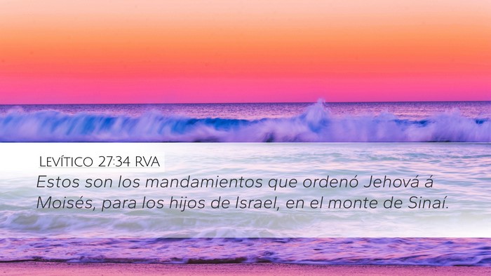 Levítico 27:34 RVA Bible Verse Image