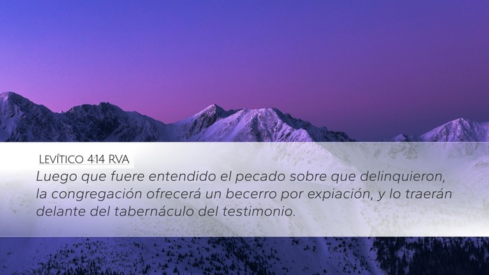 Levítico 4:14 RVA Bible Verse Image
