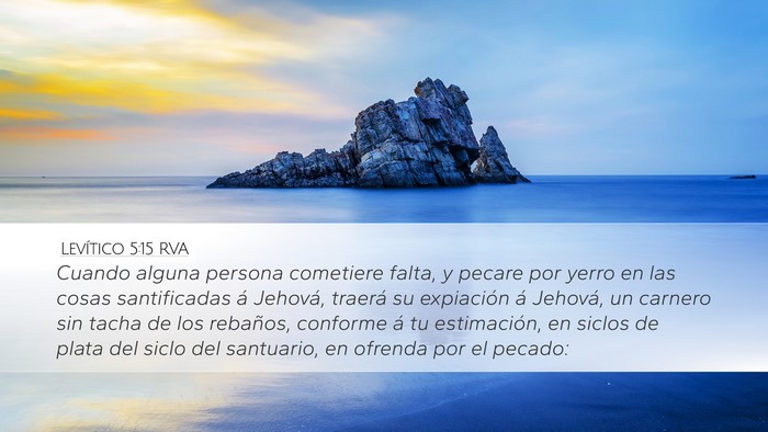 Levítico 5:15 RVA Bible Verse Image