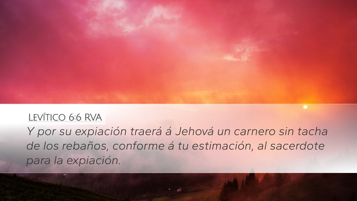 Levítico 6:6 RVA Bible Verse Image