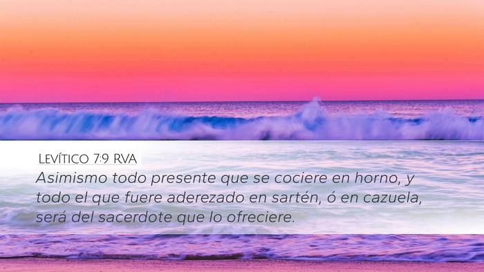 Levítico 7:9 RVA Bible Verse Image