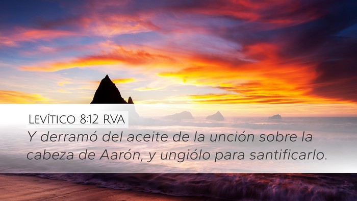Levítico 8:12 RVA Bible Verse Image