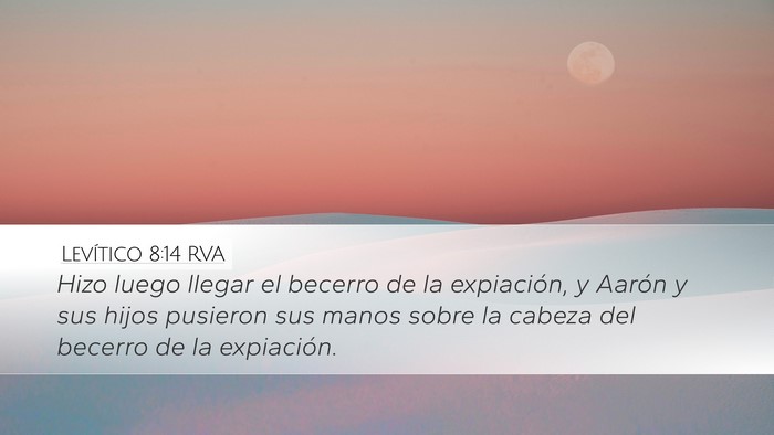 Levítico 8:14 RVA Bible Verse Image
