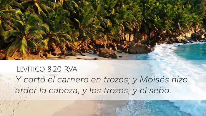 Levítico 8:20 RVA Bible Verse Image