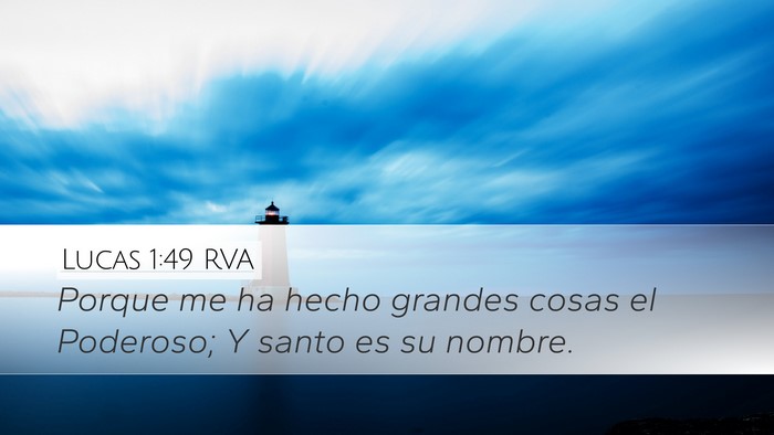 Lucas 1:49 RVA Bible Verse Image