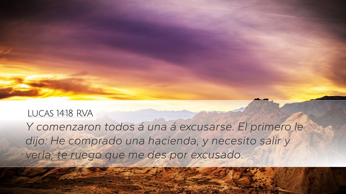 Lucas 14:18 RVA Bible Verse Image
