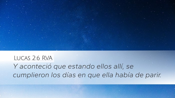 Lucas 2:6 RVA Bible Verse Image