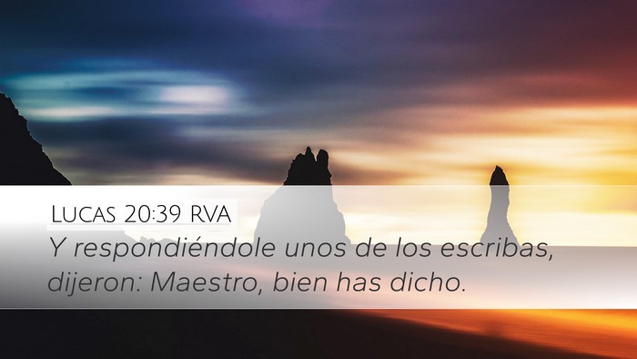 Lucas 20:39 RVA Bible Verse Image