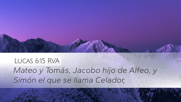 Lucas 6:15 RVA Bible Verse Image