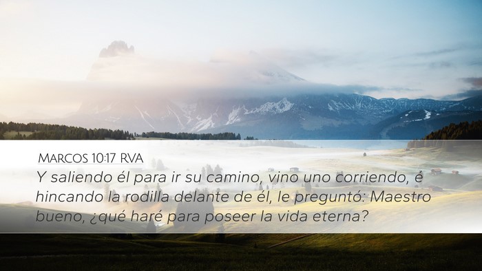 Marcos 10:17 RVA Bible Verse Image