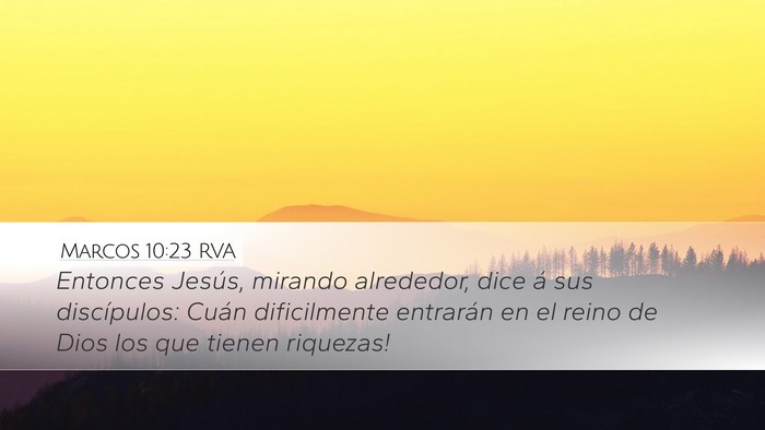 Marcos 10:23 RVA Bible Verse Image