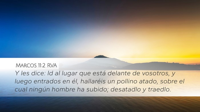 Marcos 11:2 RVA Bible Verse Image