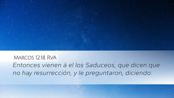 Marcos 12:18 RVA Bible Verse Image