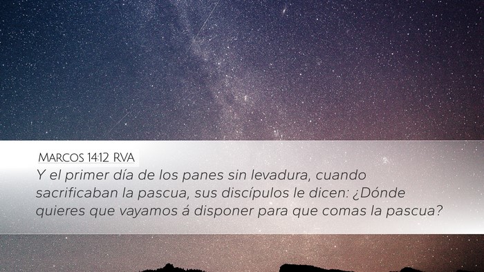 Marcos 14:12 RVA Bible Verse Image