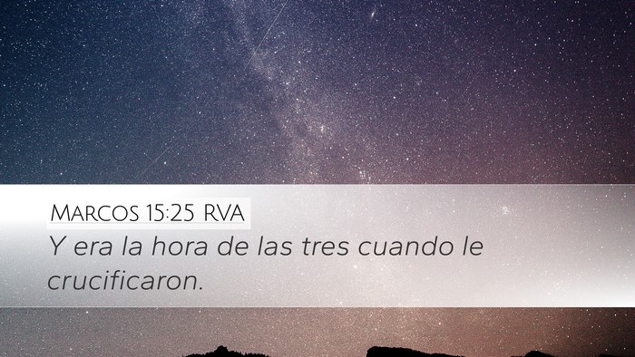 Marcos 15:25 RVA Bible Verse Image