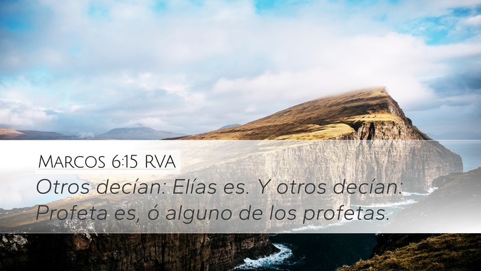 Marcos 6:15 RVA Bible Verse Image