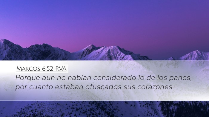 Marcos 6:52 RVA Bible Verse Image