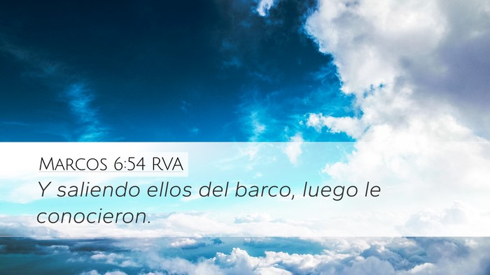 Marcos 6:54 RVA Bible Verse Image