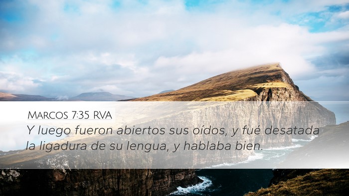 Marcos 7:35 RVA Bible Verse Image