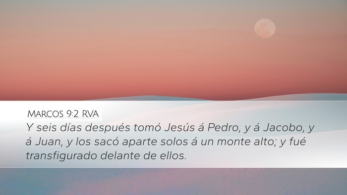Marcos 9:2 RVA Bible Verse Image