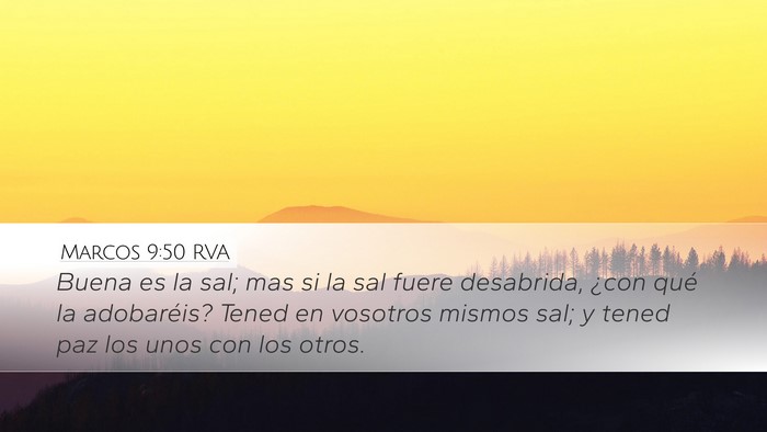 Marcos 9:50 RVA Bible Verse Image