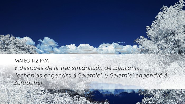 Mateo 1:12 RVA Bible Verse Image