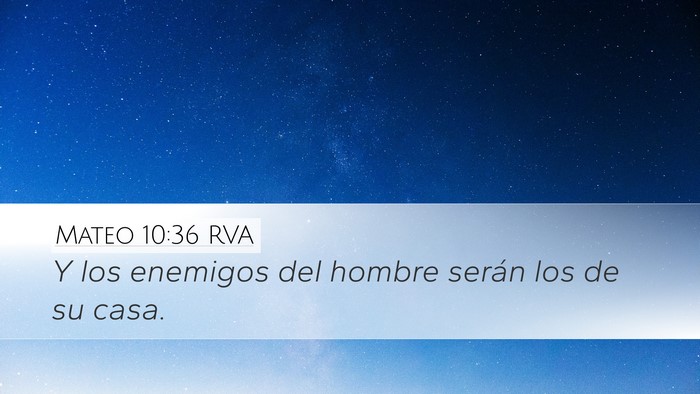 Mateo 10:36 RVA Bible Verse Image