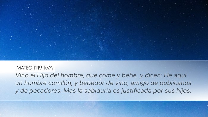 Mateo 11:19 RVA Bible Verse Image
