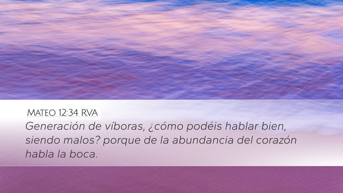Mateo 12:34 RVA Bible Verse Image